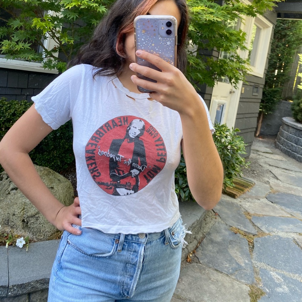 Free People Tom Petty Crop Top